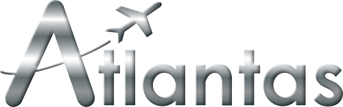 Atlantas : Logo Argent Flat